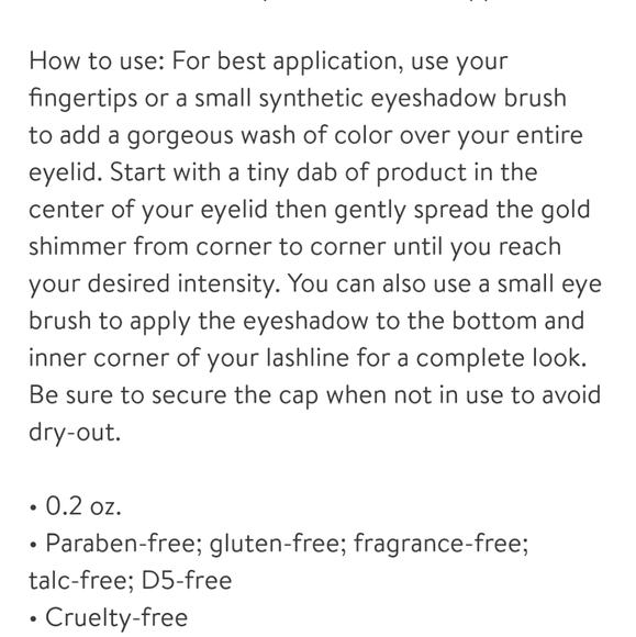 CTZN Cosmetics Ctzn Gold Eye Shimmer - Picture 4 of 7
